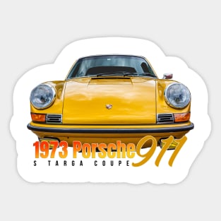 1973 Porsche 911 S Targa Coupe Sticker